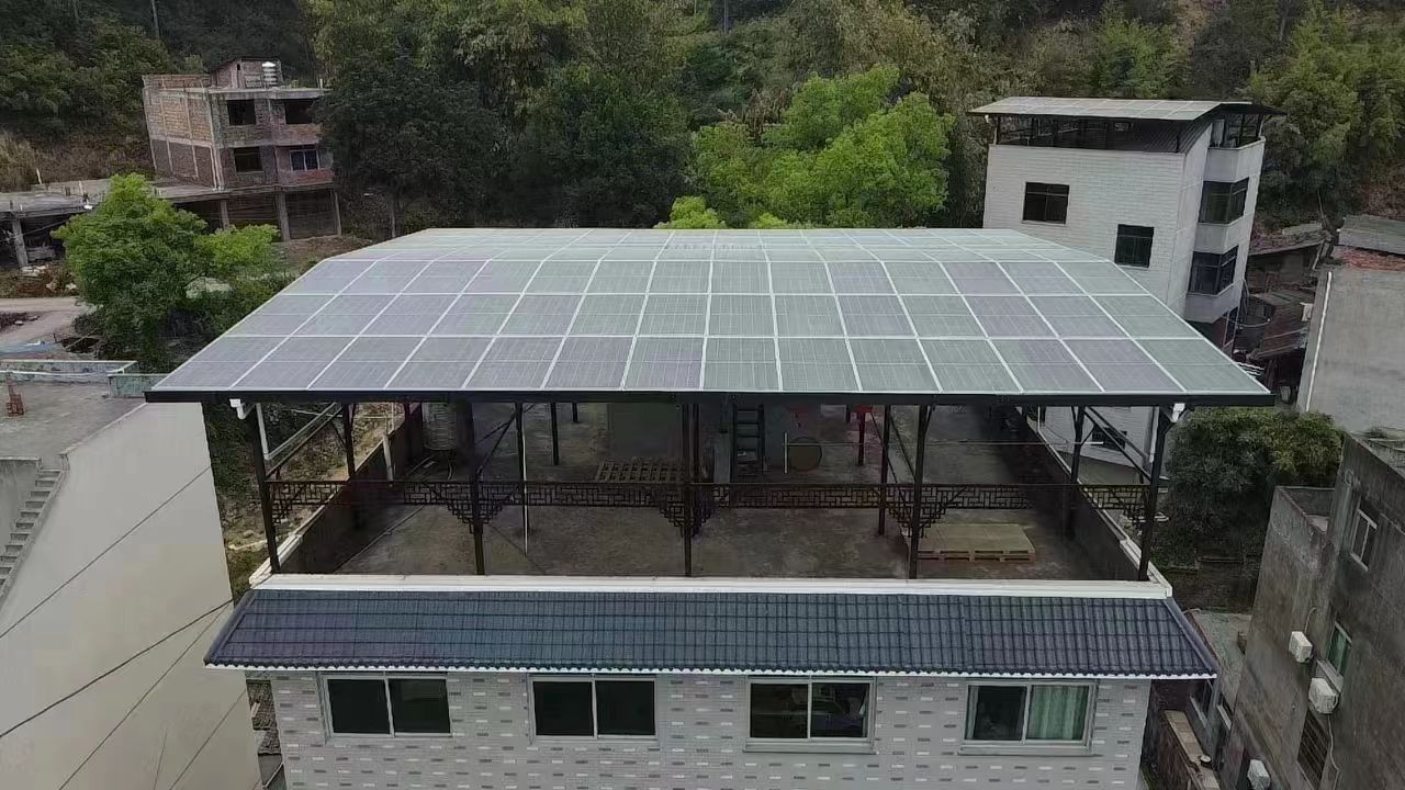 昭通15kw+10kwh自建别墅家庭光伏储能系统